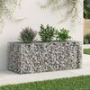 vidaXL Gabions pacelta gulta Sudraba 140 x 60 x 55 cm Cinkots tērauds