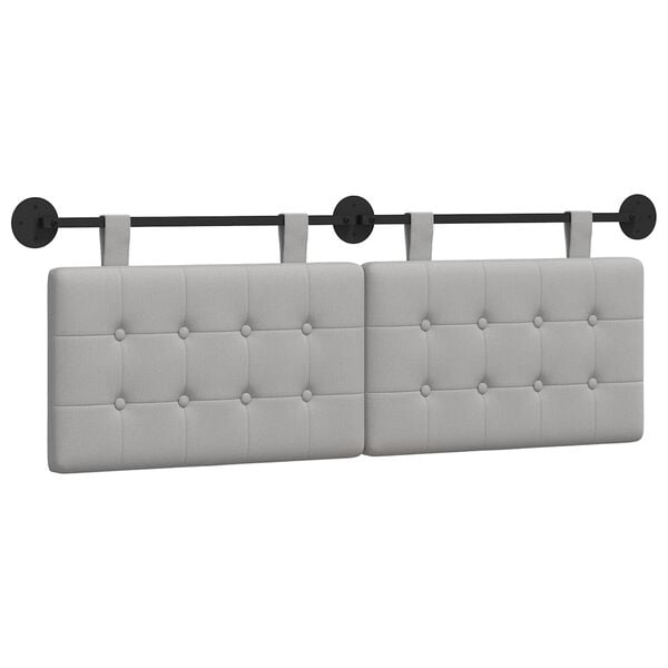 vidaXL Karājo&scaron;s galvgalis Mākoņu pelēka 130 x 55 x 5 cm audums