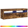 vidaXL TV skapītis ar LED lampiņām, ozolkoka krāsa, 120x35x40 cm