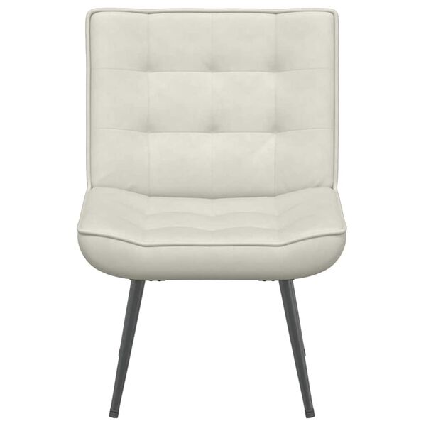vidaXL Relaxing Chair Cream 64x74x84 cm Velvet