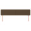 vidaXL gultas galvgaļi, tum&scaron;i brūns, 160x5x78/88 cm, audums