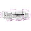 vidaXL Dīvāna komplekti 8 pcs Dabiska Cietā akācijas koks