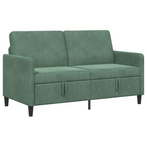 vidaXL Sofas ar uzglabā&scaron;anu 2-vietīgs Jūras zaļa 152 x 78 x 87 cm