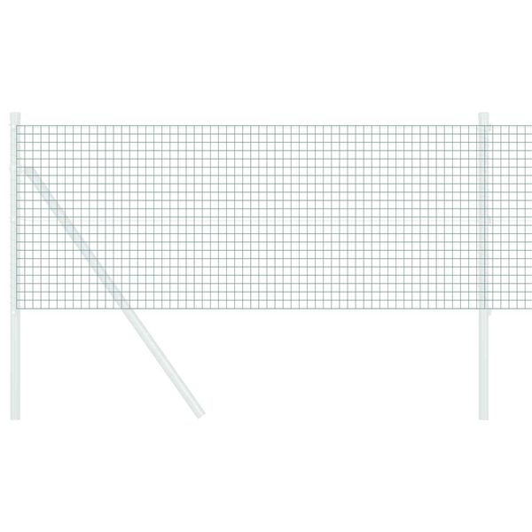 vidaXL Metinātās stieples žogs Zaļa 0.8 x 10 m