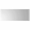 vidaXL LED vannas spogulis Caurspīdīgs 100 x 40 cm rūdīts stikls