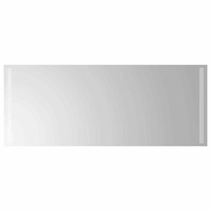 vidaXL LED vannas spogulis Caurspīdīgs 100 x 40 cm rūdīts stikls