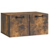 vidaXL Sienā piestiprināms TV skapis Kūpināts ozols 59,5 x 41 x 30 cm