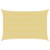 vidaXL Saulessargs Dzeltena un balta 3 x 5 m HDPE