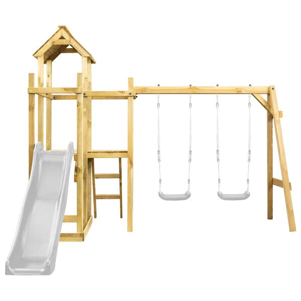 vidaXL rotaļu tornis, 285x120x226,5 cm, impregnēts priedes koks