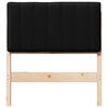 vidaXL Mīkstināts gultas galvgalis Brūns un melns 75 cm
