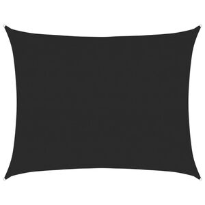 vidaXL saulessargs, 160 g/m&sup2;, taisnstūra, melns, 6x8 m, HDPE