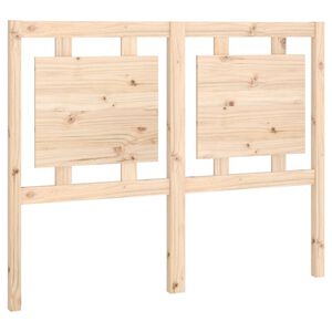vidaXL gultas galvgalis, 125,5x4x100 cm, priedes masīvkoks