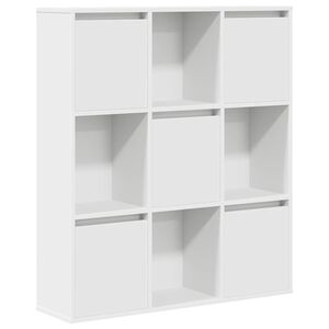 vidaXL grāmatu plaukts, balts, 89x24x101,5 cm, inženierijas koks
