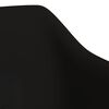 vidaXL grozāmi virtuves krēsli, 6 gab., melns samts