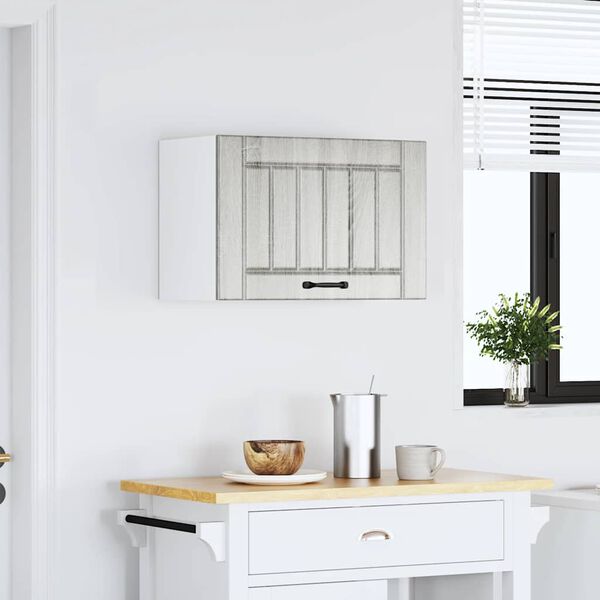 vidaXL virtuves sienas skapis "Lucca" Pelēks Sonoma Engineered Wood