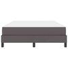vidaXL Gultas rāmis ar matraci Pelēka 140 x 190 cm audums