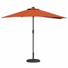 vidaXL Dārza parasols Sarkanbrūns 294 x 150 x 224 cm
