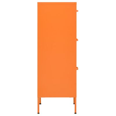 vidaXL skapītis, 42,5x35x101,5 cm, tērauds, oranžs