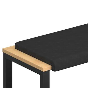 vidaXL Solspilvens Mikro&scaron;ķiedra Melns Dziļums 35 cm