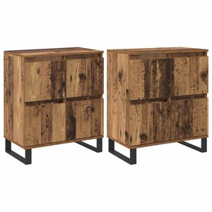 vidaXL Puse 2 pcs Vecs koks 60 x 35 x 70 cm