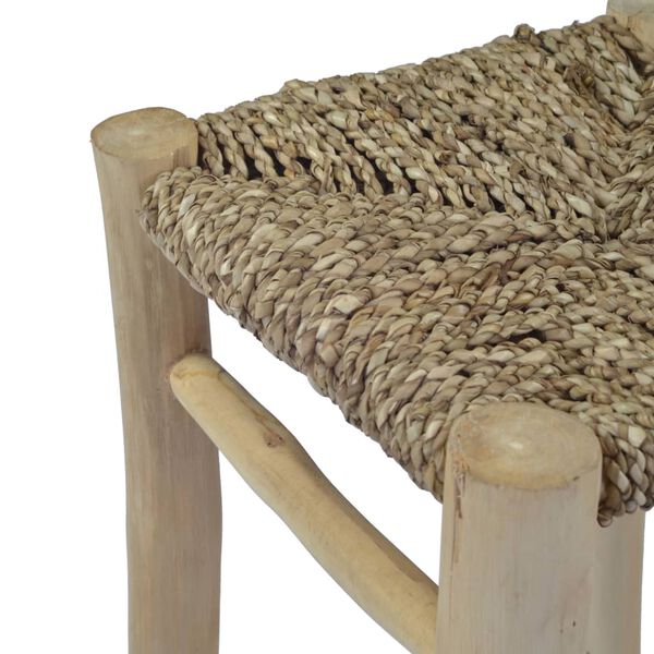 vidaXL taburetes, 2 gab., brūnas, jūraszāles