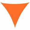 vidaXL saulessargs, 3x3x3 m, trijstūra forma, oranžs oksforda audums