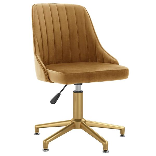 vidaXL grozāmi virtuves krēsli, 4 gab., brūns samts