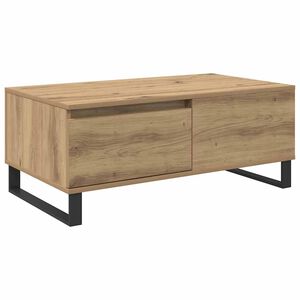 vidaXL Kafijas galdiņ&scaron; ar atvilktni Artisānā ozols 90 x 50 x 36,5 cm