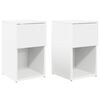 vidaXL Gultas skapis 2 gab. Balts 29 x 31,5 x 49 cm Inženierijas koks