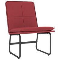 vidaXL atpūtas krēsls, vīnsarkans, 54x75x76 cm, mākslīgā āda