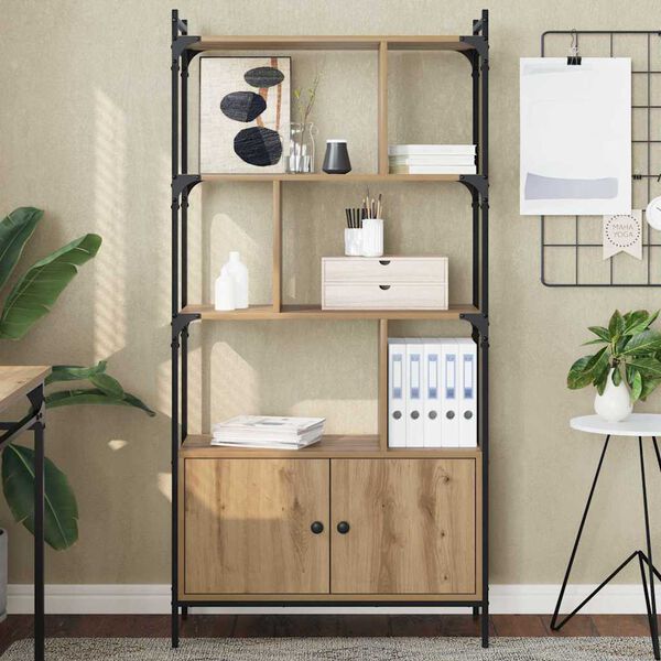 vidaXL Grāmatu skapis Inženierijas koks