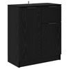 vidaXL Puse Melns ozolkoks 60 x 30 x 70 cm Inženierijas koks
