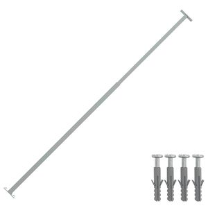 vidaXL loga dro&scaron;ības reste, regulējama, 710-1200 mm