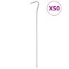 vidaXL telts mietiņi, 50 gab., 23 cm, &Oslash;4 mm, cinkots tērauds