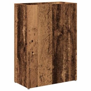 vidaXL Lietussarga statīvs ar uzglabā&scaron;anu Vecs koks 40 x 20 x 55,5 cm