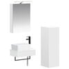 vidaXL Vannas istabas skapju komplekts 4 pcs Balts 50 x 14,5 x 70 cm