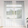 vidaXL Voile aizkaris 2 pcs Tum&scaron;i pelēks 260 x 140 cm Poliesters