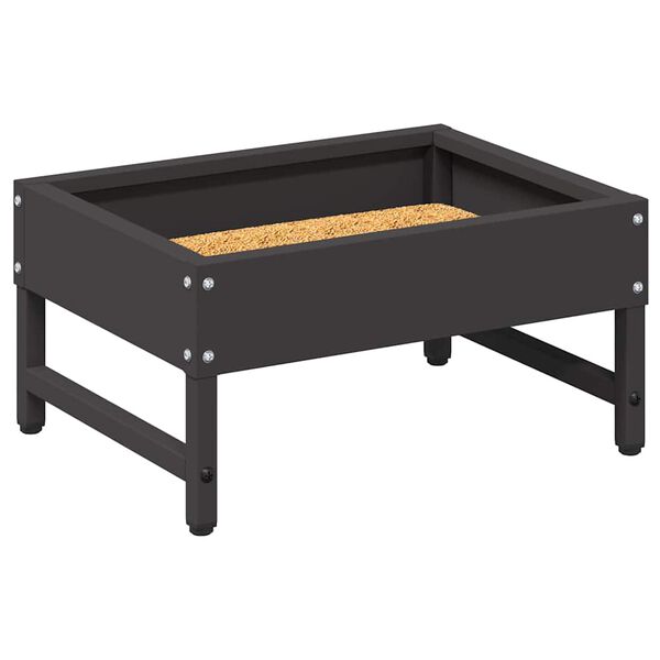 vidaXL Putnu barotājs Melna 80 x 28 x 13.5 cm Auksti velmēts tērauds