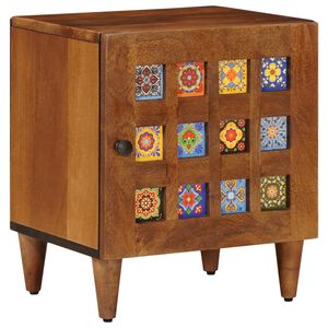 vidaXL Nakts skapītis Brūna 40 x 33 x 46 cm Cieta mango koksne
