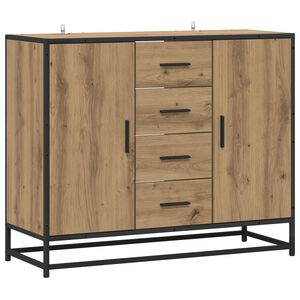 vidaXL Puse Artisan Ozols 92 x 35 x 76 cm Inženierijas koks