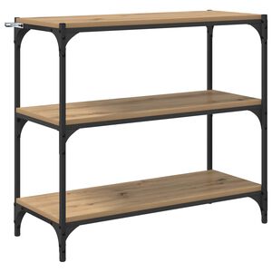 vidaXL Grāmatplaukts 3 līmeņi 80 x 33 x 70,5 cm Artisānā ozols