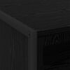 vidaXL Naktsgaldiņ&scaron; Melns ozolkoks 50 x 39,5 x 50 cm Inženierijas koks