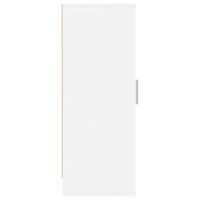 vidaXL apavu skapis, balts, 32x35x92 cm, skaidu plāksne