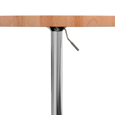 vidaXL bāra galds, Ø60x90,5 cm, dižskābarža masīvkoks