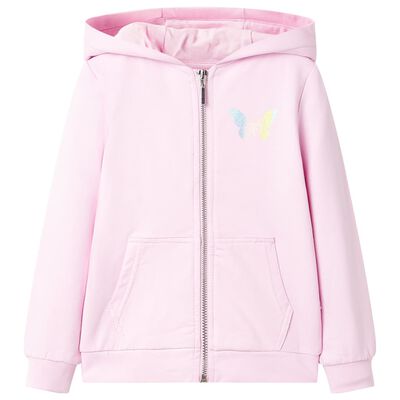 Bērnu jaka ar kapuci, gaiši rozā, 92