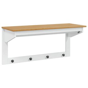 vidaXL Pakaramais HILL Balts un medus brūns 90 x 35 x 41.5 cm
