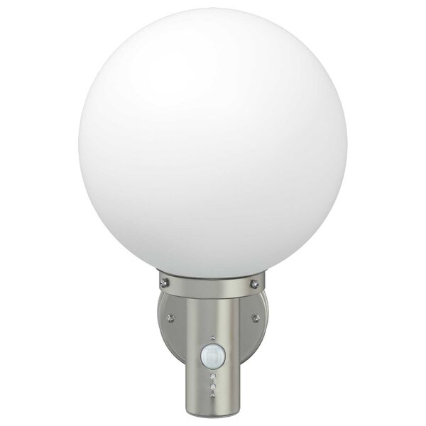 vidaXL Āra sienas gaisma Sudraba 28 x 25 x 38 cm Nerūsējošs tērauds