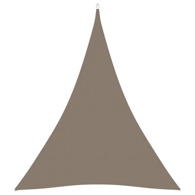 vidaXL saulessargs, 5x7x7 m, trijstūra forma, pelēkbrūns audums