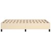 vidaXL gultas rāmis bez matrača, krēmkrāsas, 120x200 cm, audums