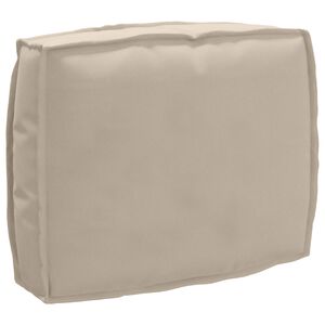 vidaXL Spilvens Oksforda audums Pelēkbrūna 50 x 40 x 12 cm